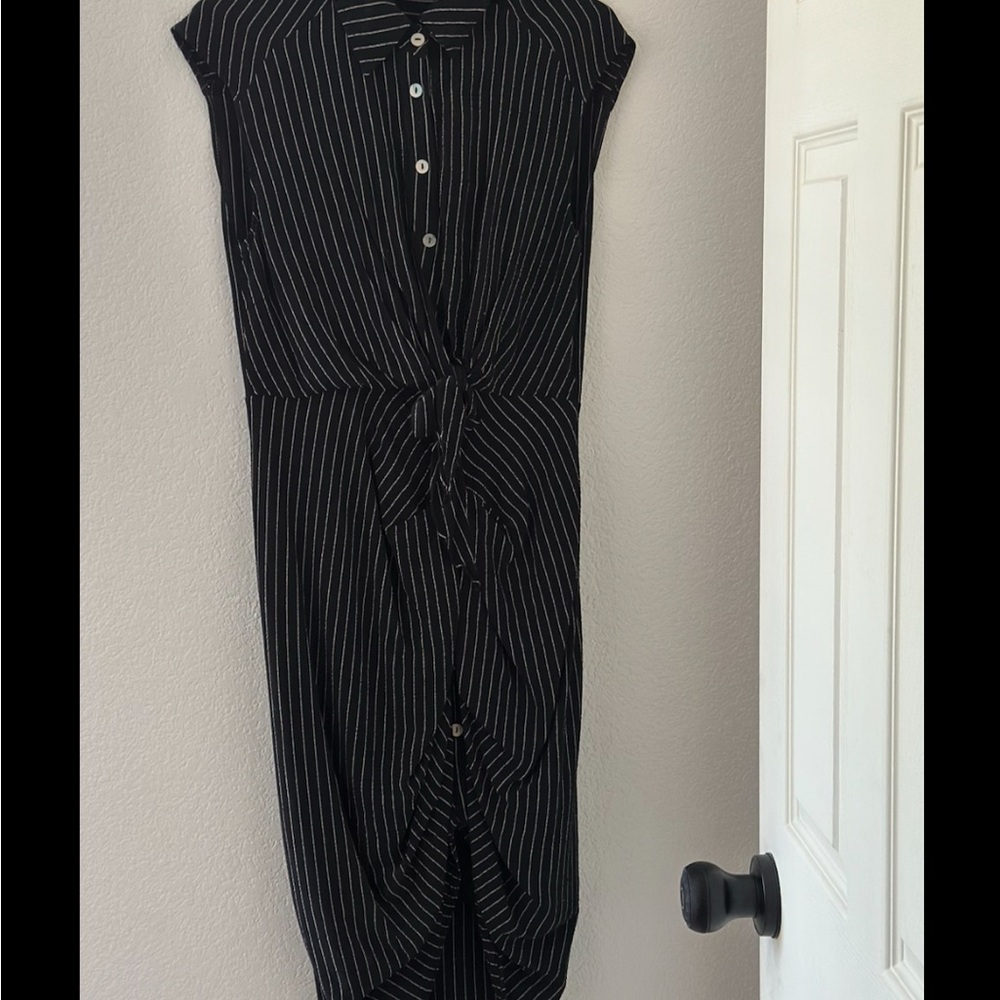 Black Striped Dress